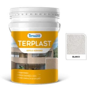 Revestimiento Plastico Revoque Texturado Terplast Romano Ultrafino Blanco