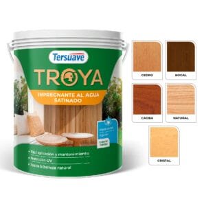 Barniz al Agua Secado Rapido Troya Transparente Satinado
