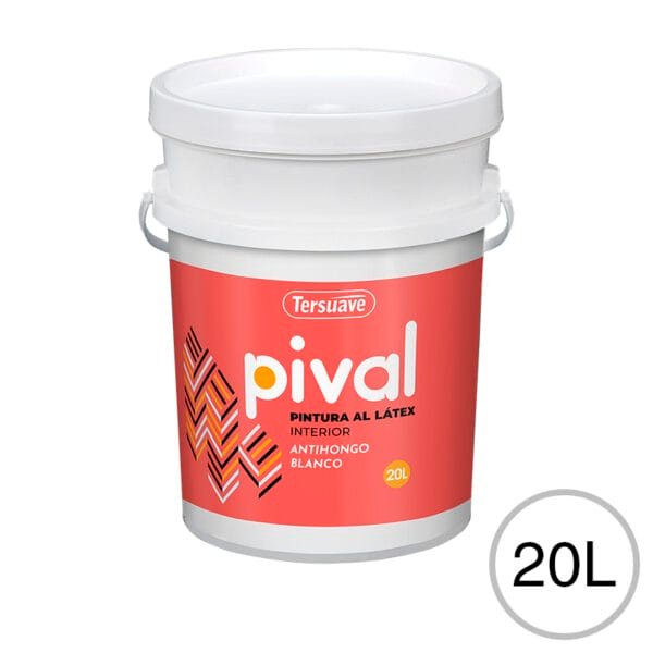 Pintura Latex Interior Pival Blanco Mate 20L TERSUAVE - Image 4