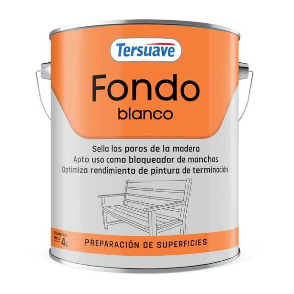 Fondo Sintetico Blanco Para Madera Tersuave