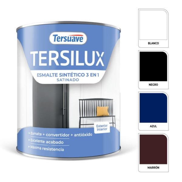 Tersilux Esmalte Sintético 3 en 1 Satinado Blanco Tersuave - Image 2