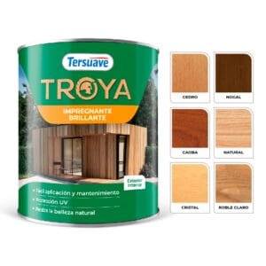Impregnante Protector de Madera Brillante Troya