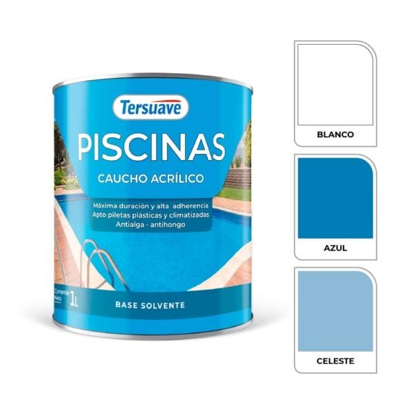 Pintura para Piletas Base Solvente Tersuave Azul Semimate - Image 4