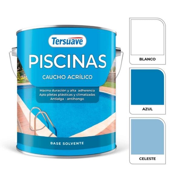 Pintura para Piletas Base Solvente Tersuave Azul Semimate - Image 3