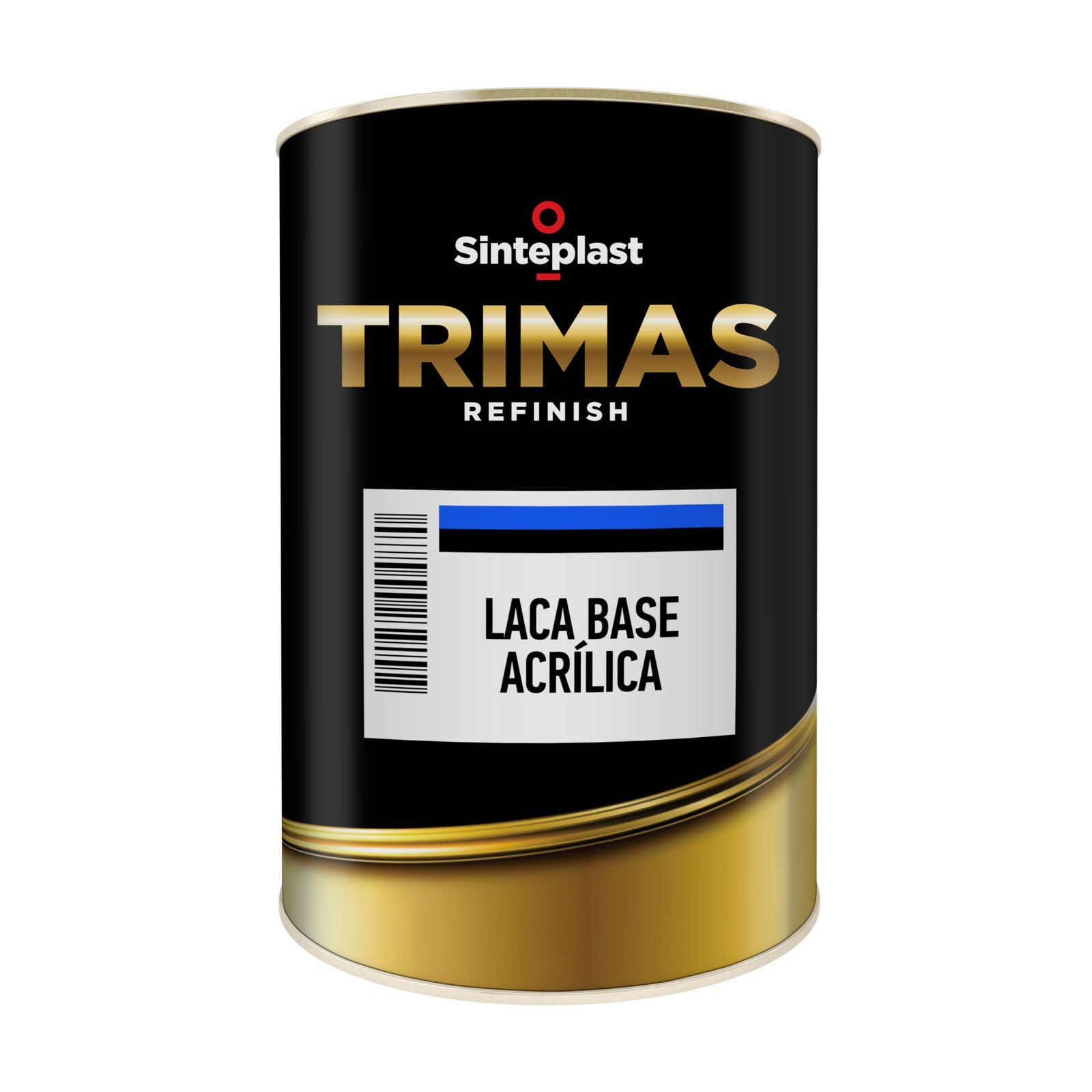 Laca Acrilica Negro Brillante Trimas Auto 1 Litro