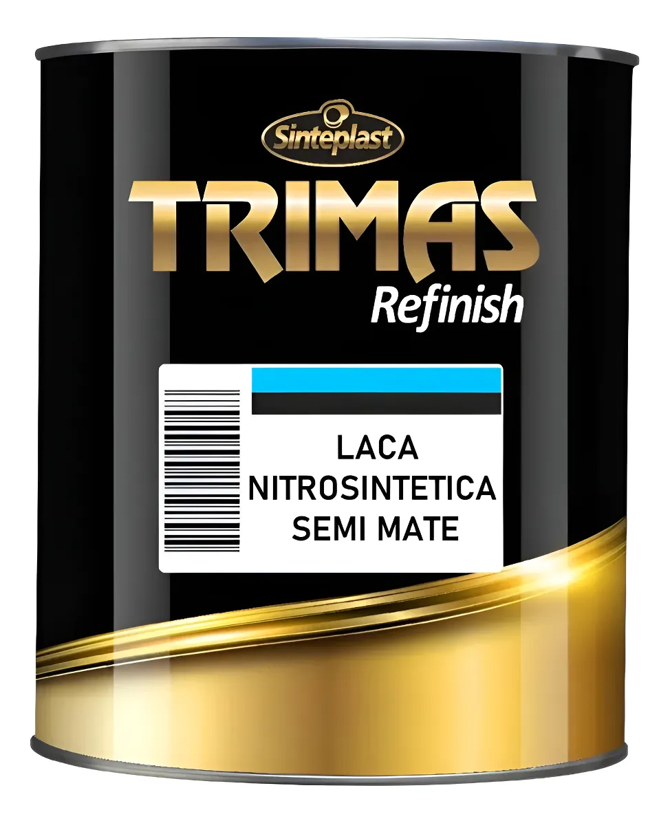 Laca Nitrosintetica Negra Semi Mate x 1lts Trimas